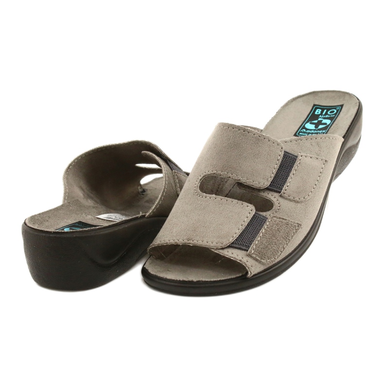 Adanex Pantuflas mujer BIO Nature 26025 gris 2