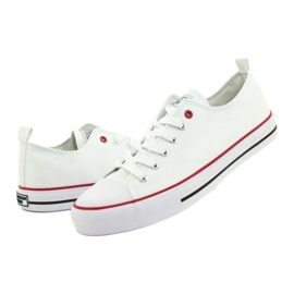 American Club Zapatillas de hombre American LH54 atadas blancas blanco 5
