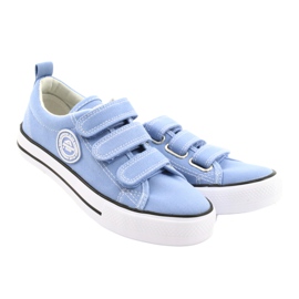 Zapatillas American Club azul LH63 / 21 zapatos con velcro 3