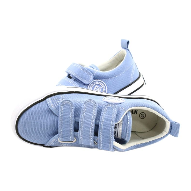 Zapatillas American Club azul LH63 / 21 zapatos con velcro 4