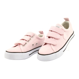 Zapatillas velcro American Club rosa LH63 / 21 rosado 1
