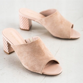 Elegantes zapatillas Sergio Leone beige 2