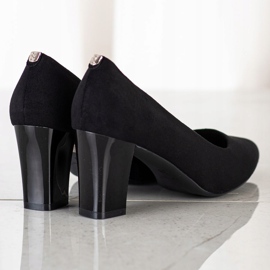 Sergio Leone Zapatos de tacón negros para mujer con tacón alto 2