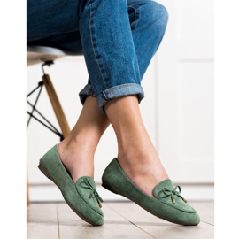 Abloom Señores de gamuza con un lazo verde 3