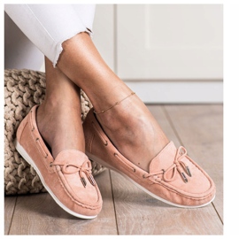 SHELOVET Mocasines rosados ​​casuales 2