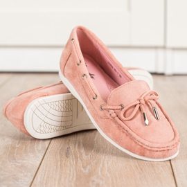 SHELOVET Mocasines rosados ​​casuales 3