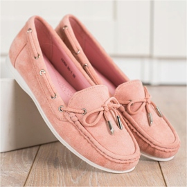 SHELOVET Mocasines rosados ​​casuales 4