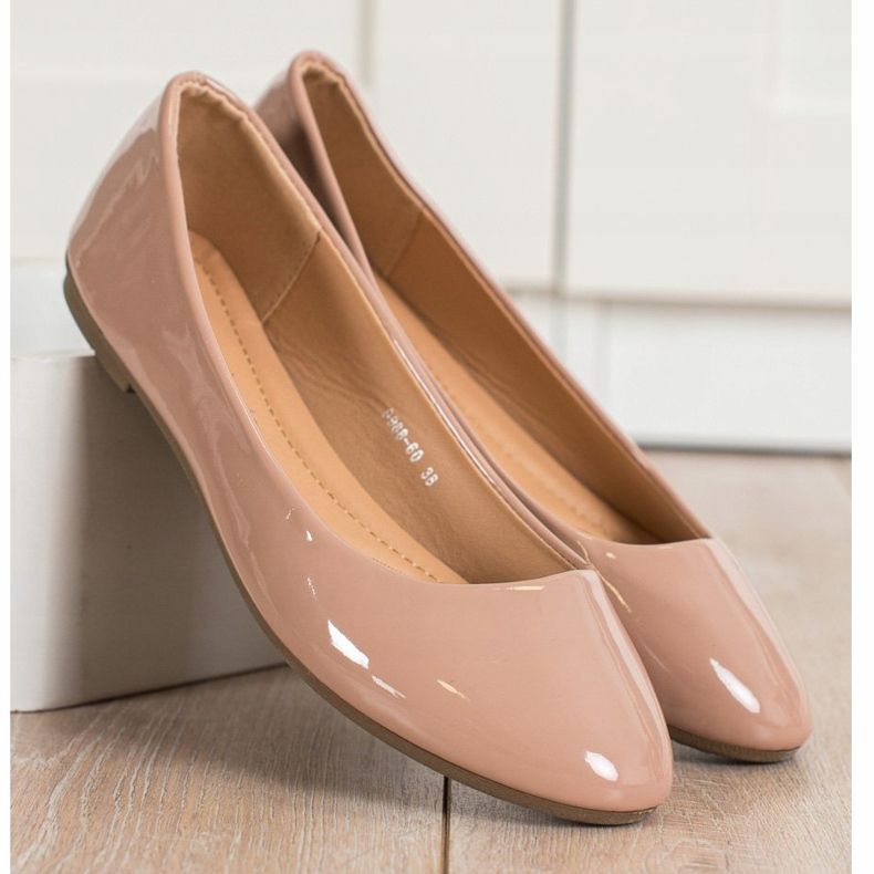 Diamantique Bailarinas lacadas marrón 2