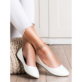 Diamantique Bailarinas lacadas blanco 2
