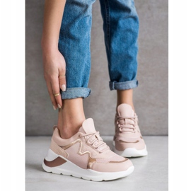 Weide Zapatillas cómodas y elegantes rosado 4