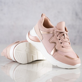 Weide Zapatillas cómodas y elegantes rosa 1