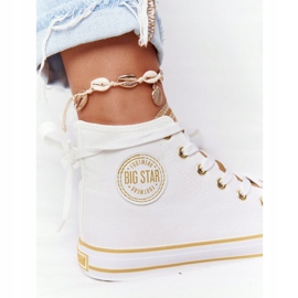 Zapatillas altas de mujer Big Star HH274450 Blanco beige 3
