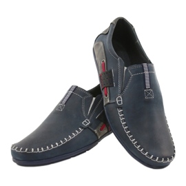 Olivier Mocasines de hombre 834 azul marino 11