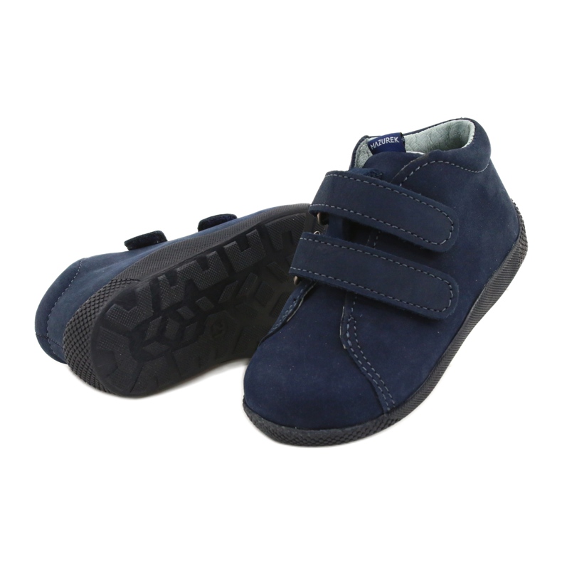 Mazurek Chicos de cuero boyal con granada 264 azul 2 Mazurek Chicos de cuero boyal con granada 264 azul 2