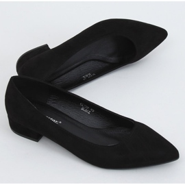 Negro Zapatos de salón tacones bajos negro CL70P Negro 1