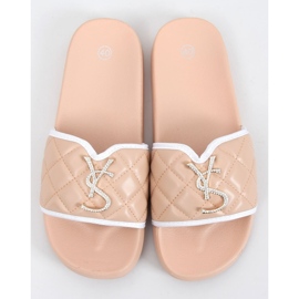Pantuflas beige de mujer BG77P Beige 1 Pantuflas beige de mujer BG77P Beige 1