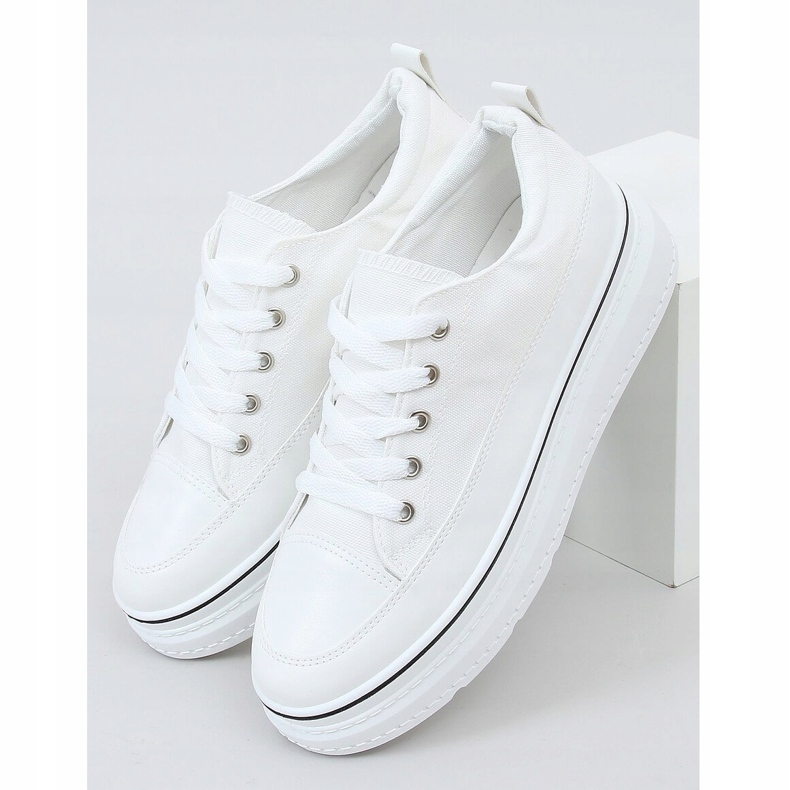 Zapatillas de suela alta blanco BL228P Blanco 1 Zapatillas de suela alta blanco BL228P Blanco 1