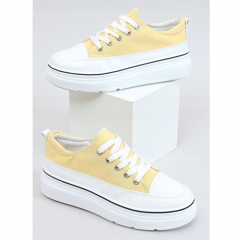 Amarillo BL228P Zapatillas amarillas de suela alta 1