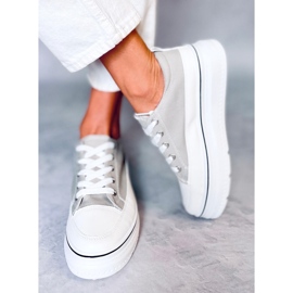 Gris BL228P Zapatillas grises de suela alta 2