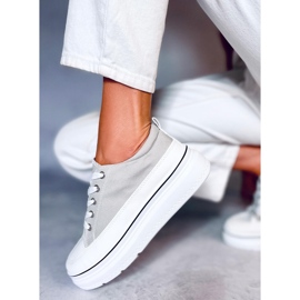 Gris BL228P Zapatillas grises de suela alta 3