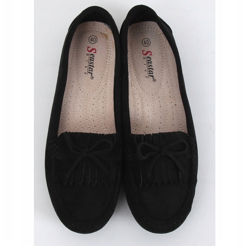 Negro Mocasines de mujer GS11P Negro 1