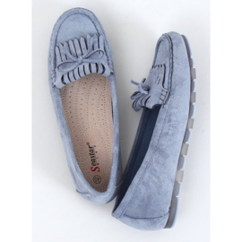 Azul Mocasines de mujer GS11P Blue 1