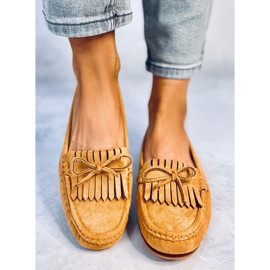 Mocasines de mujer Camel GS11P Tan marrón 2