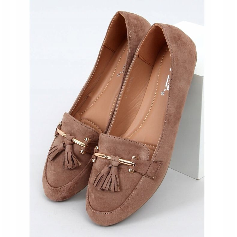 Mocasines beige mujer 9988-159 Caqui 1