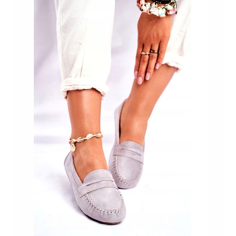 SEA Mocasines Mujer Gris Panay 3