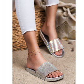 Seastar Pantuflas con Cristales gris 2