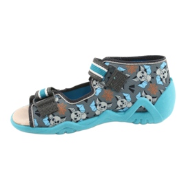 Calzado infantil befado amarillo 350P021 azul gris 1
