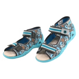 Calzado infantil befado amarillo 350P021 azul gris 2