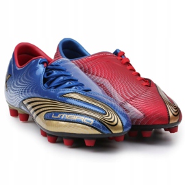 Botas de fútbol Umbro Revolution Fce II-A Hg M 886669-6CT azul marino, rojo, azul multicolor 3