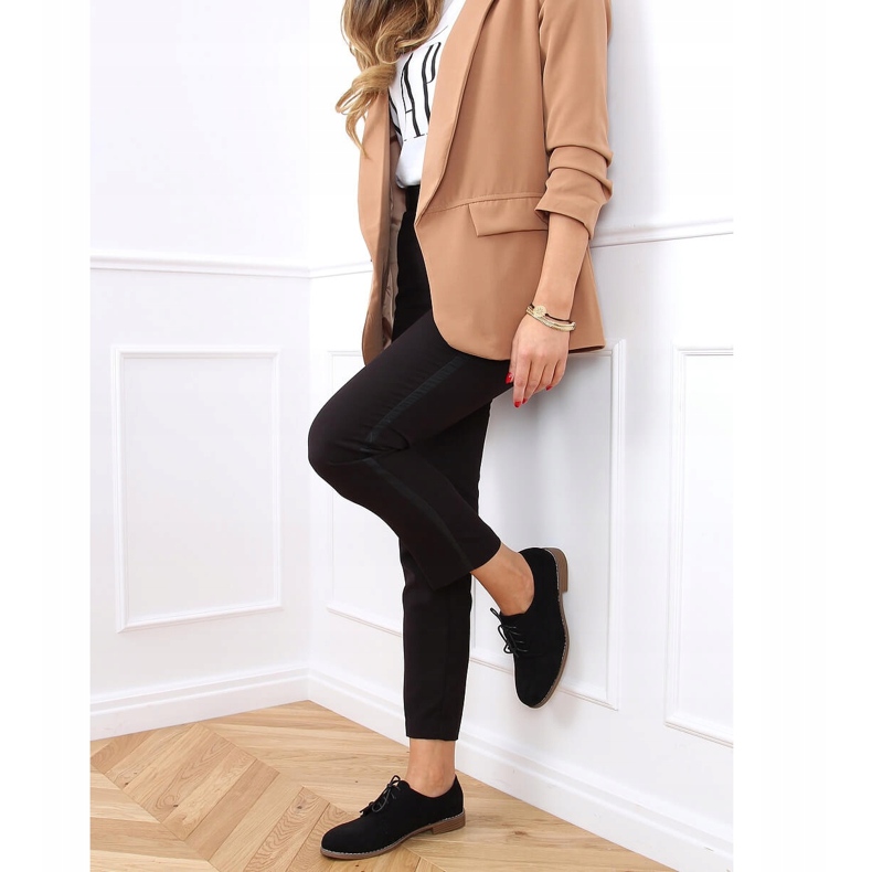 Mocasines negros con cordones G325 Black 2