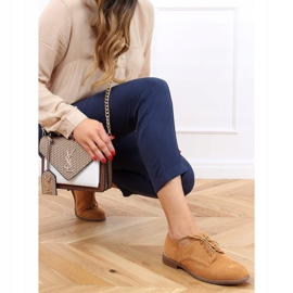 Camel G325 Mocasines camel con cordones marrón 1