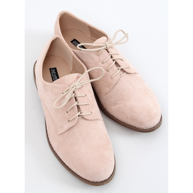 Pink G325 Pink mocasines con cordones rosado 2 Pink G325 Pink mocasines con cordones rosado 2