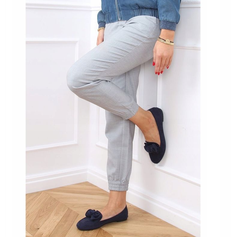 Mocasines azul marino para mujer 9086 Azul 2