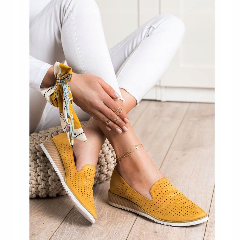 Goodin Señores calados ligeros amarillo 1 Goodin Señores calados ligeros amarillo 1