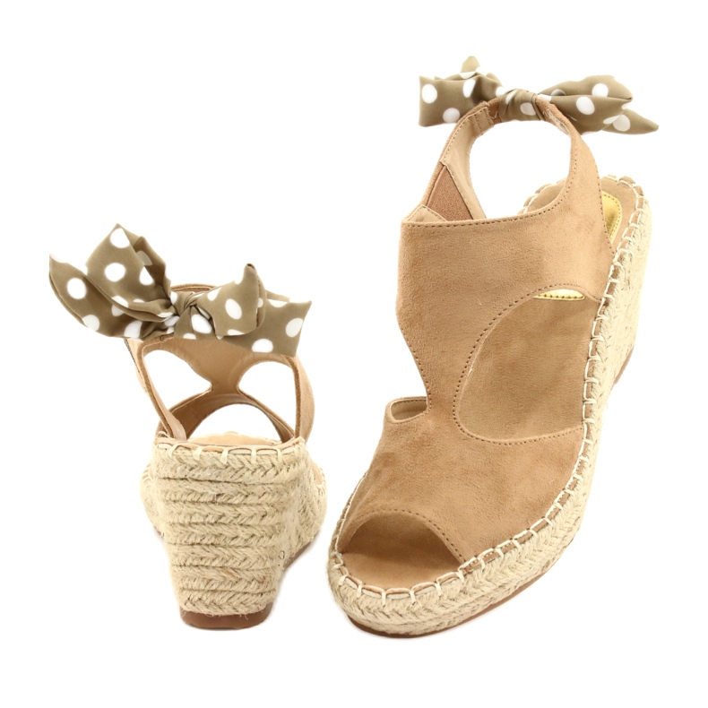 Sandalias alpargatas mujer beige con lazo Jezzi 21SD98-3593 2 Sandalias alpargatas mujer beige con lazo Jezzi 21SD98-3593 2