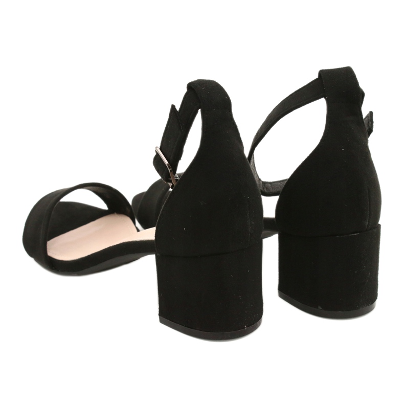 Evento Sandalias clásicas negras de tacón alto 20SD98-1618 negro 4