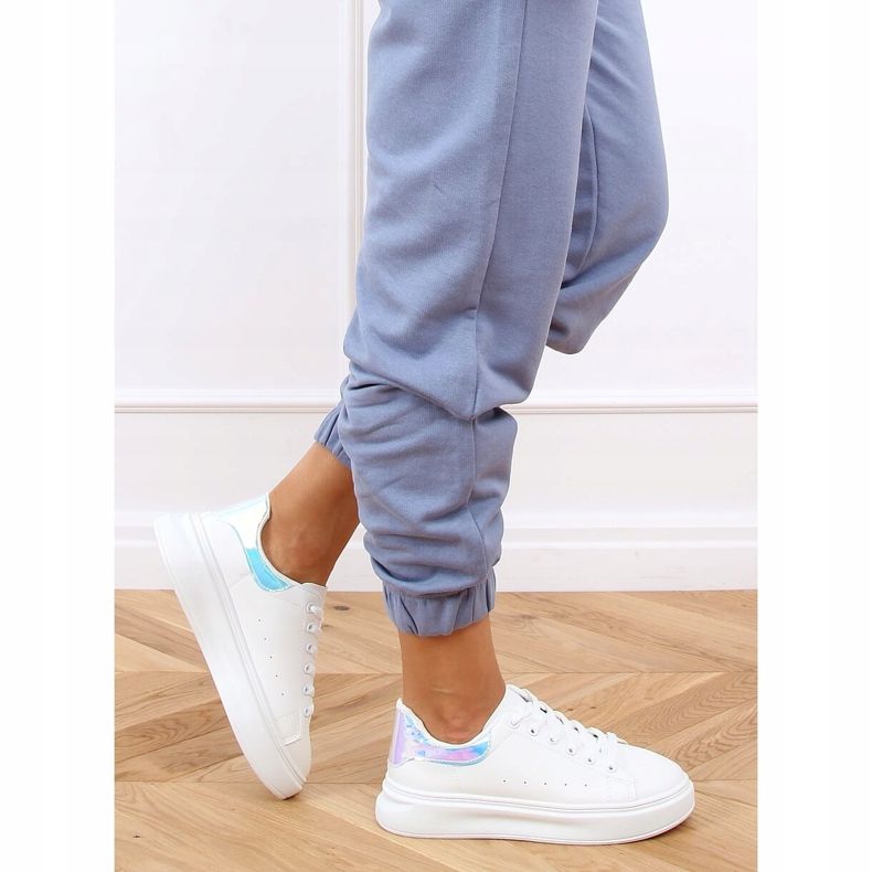 Zapatillas de mujer blancas A88-63 Silver blanco 1