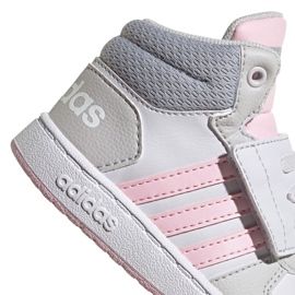 Zapatillas Adidas Hoops Mid 2.0 I Jr FY9290 rosado gris 3