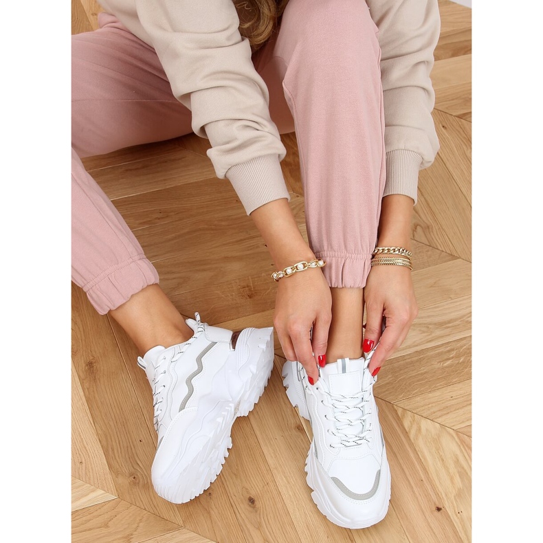 Blanco 9933 Zapatillas deportivas blancas 1