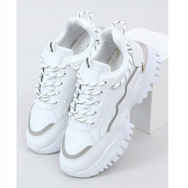 Blanco 9933 Zapatillas deportivas blancas 3