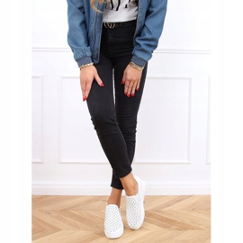 Zapatillas slip on tacones de cuña blanco HY-251 Blanco 2 Zapatillas slip on tacones de cuña blanco HY-251 Blanco 2