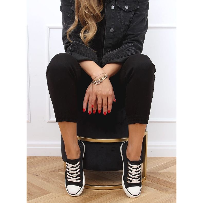Zapatillas de mujer negras 3176 Black negro 2