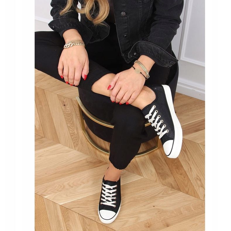 Zapatillas de mujer negras 3176 Black negro 1