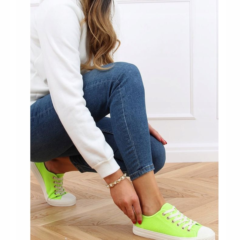 Zapatillas de mujer verde 3176 Fluorescein 2