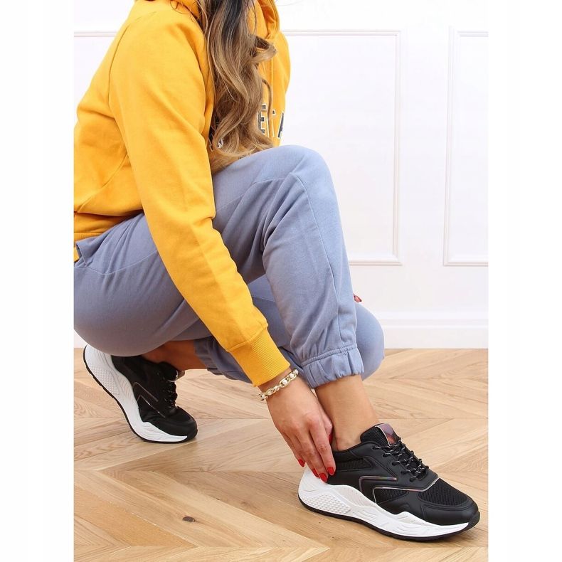 Negro GB-003 Zapatillas deportivas negras 1