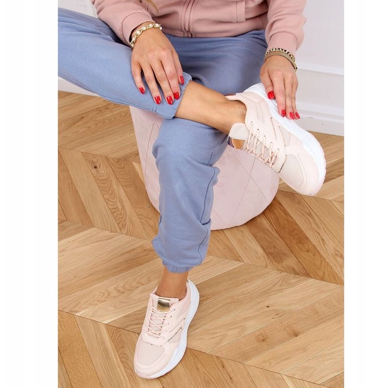 Pink GB-003 Zapatillas deportivas rosa rosado 2